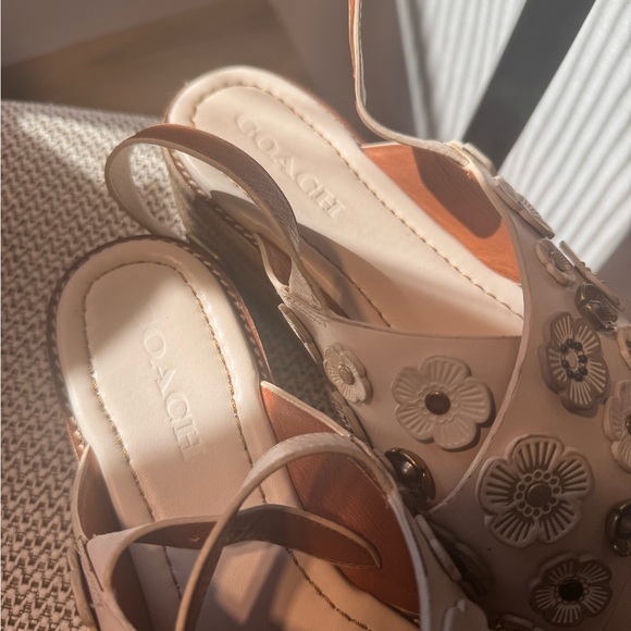 Coach Espadrille Sandals with Tea Rose - Picture 5 of 12